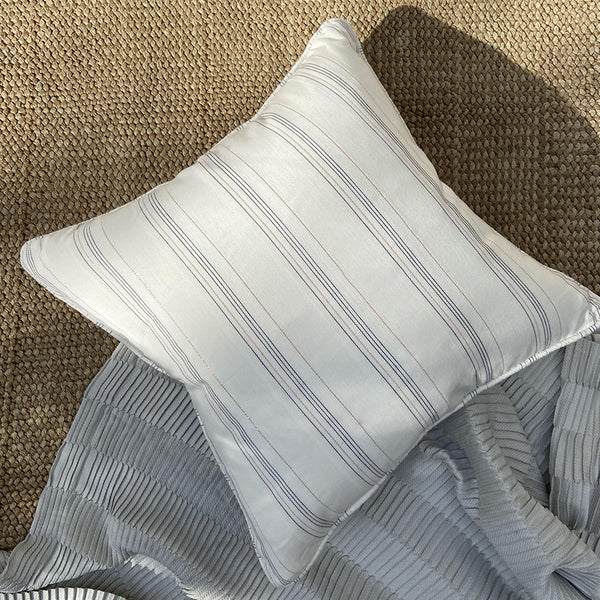 Dandelion -Stripes - Lace Trim - Cushion- Cotton fabric