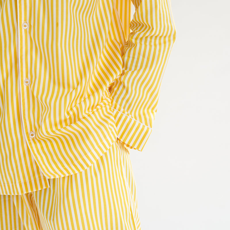 Sunray Embroidered Cotton Notched Pyjama Set