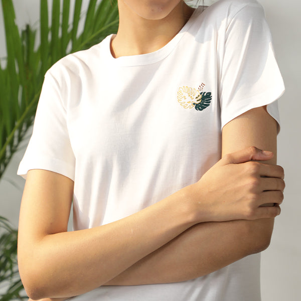 Peel-A-Peel Embroidered T-shirt & Cotton Pyjama for Women's