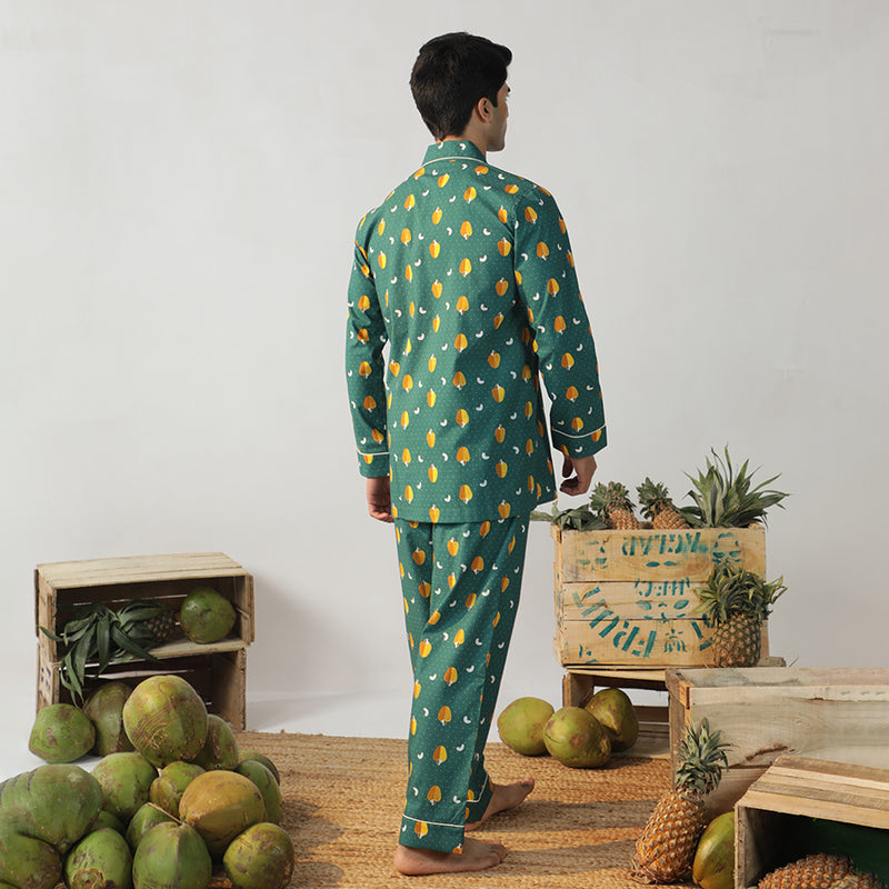 Nutty Retreat Cotton Notched Pyjama Set