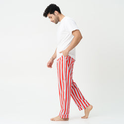 Crimson Trails T-shirt & Cotton Pyjama - Men