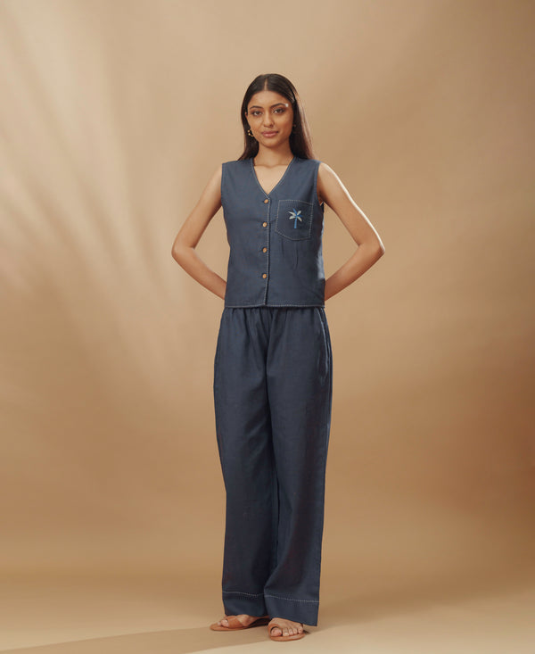 Nova - Linen Vest Set