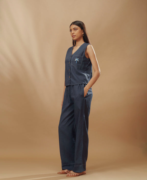 Nova - Linen Vest Set