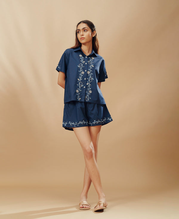 Miren - Embroidered Shorts Set