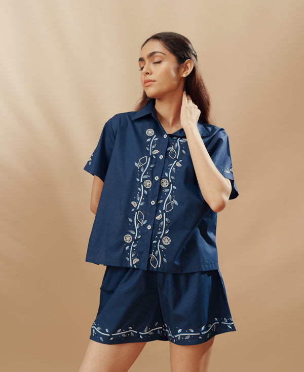 Miren - Embroidered Shorts Set