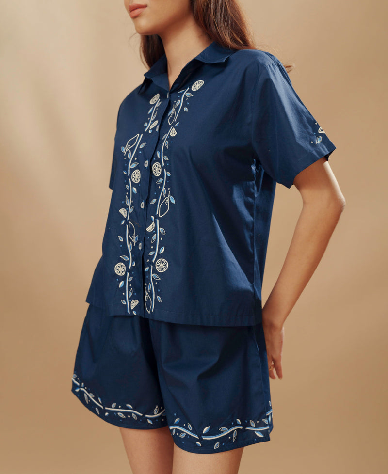 Miren - Embroidered Shorts Set