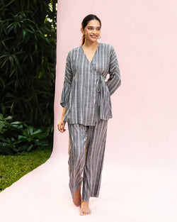Inaya - Wrap Top & Pants Set