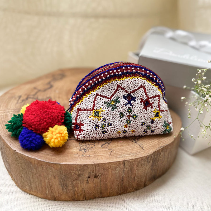 Multi Beaded Pouch