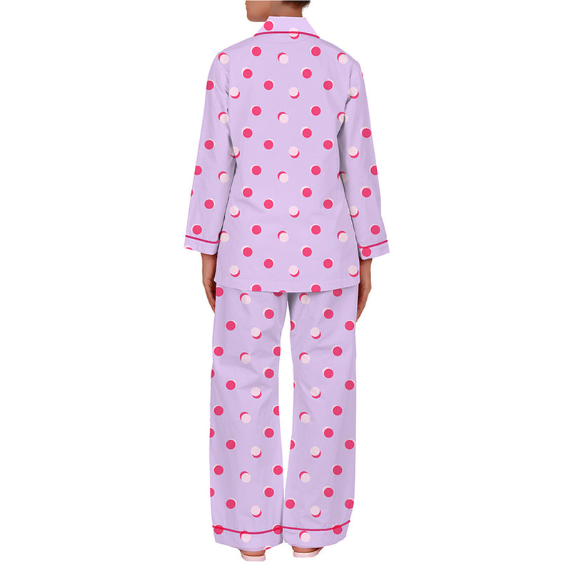 Popins Cotton Notched Collar Pyjama Set