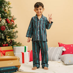 Treasure Tree Cotton Notched Pyjama Set