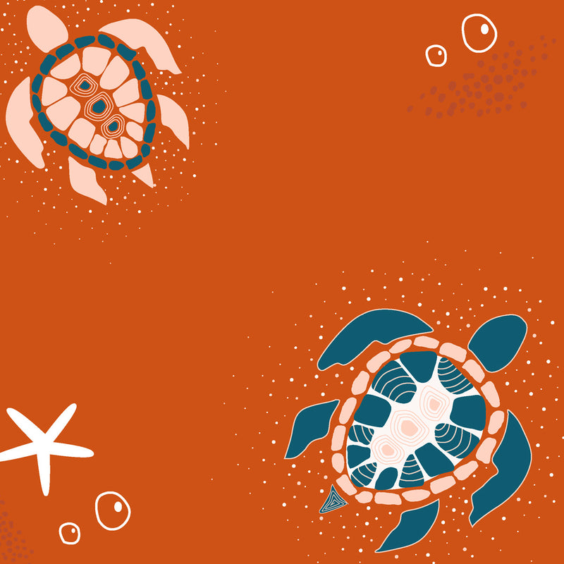 Turtle Tide Embroidered T-shirt & Cotton Pyjama - Men