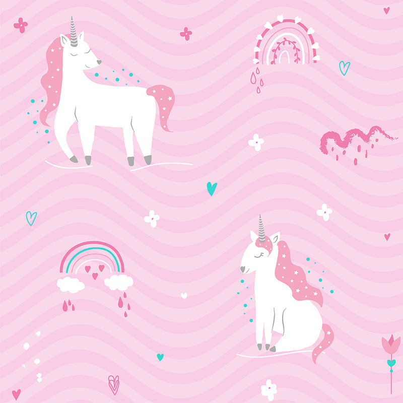 Unicorn Cotton Notched Pyjama Set