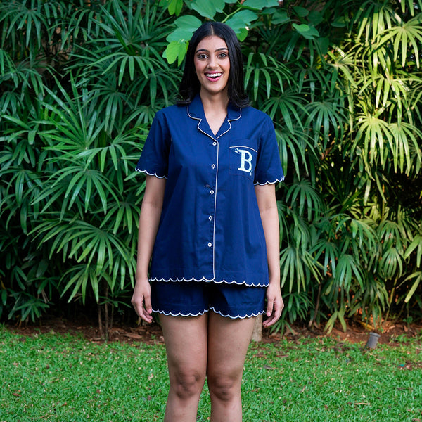 Blue Bell Scalloped Shorts Set