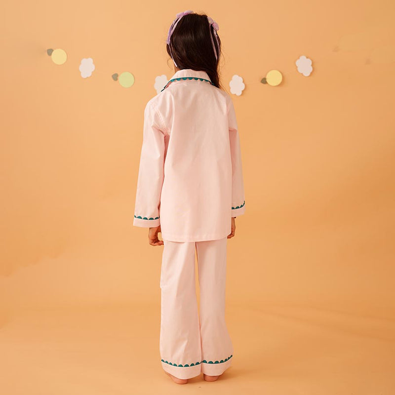 Peony Cotton Notched Pyjama Set