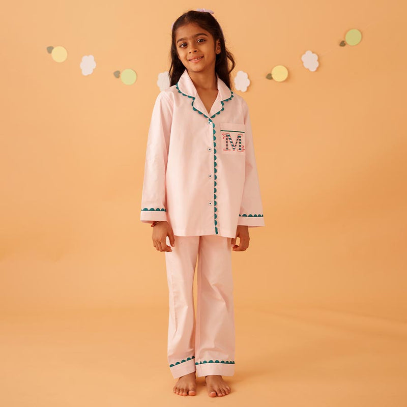 Peony Cotton Notched Pyjama Set
