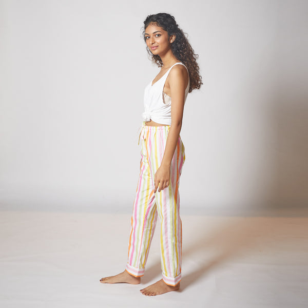 Dandelion-Pastel Multicolour -Cotton-Multi Stripe- Candy Stripe- Pajama