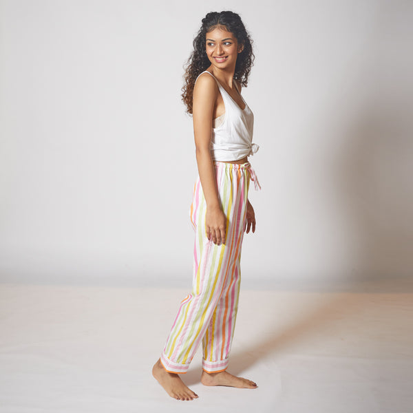 Dandelion-Pastel Multicolour -Cotton-Multi Stripe- Candy Stripe- Pajama