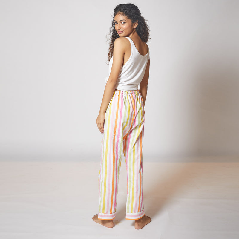 Dandelion-Pastel Multicolour -Cotton-Multi Stripe- Candy Stripe- Pajama