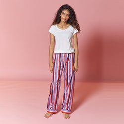 Dandelion-Berry Stripe -Cotton-Multi Stripe- Candy Stripe- Pajama