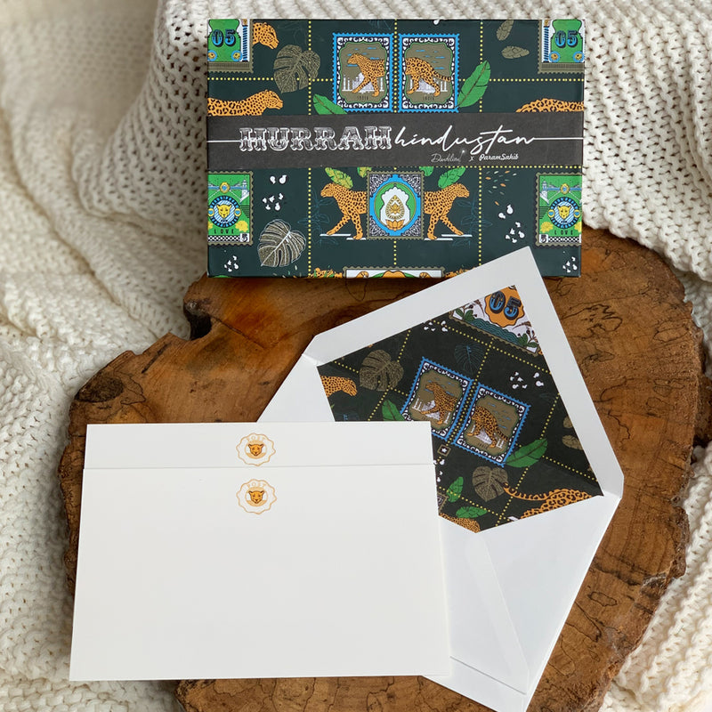 Dandelion - Green - Printed Paper - Jungle Safari- Post Cards
