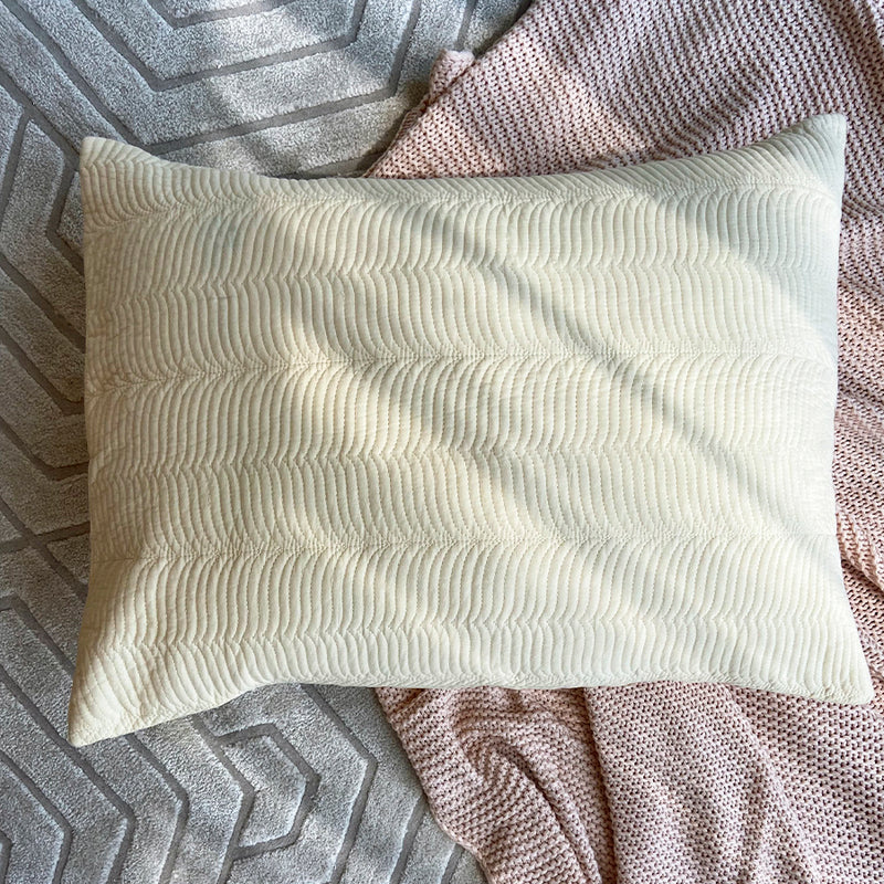 The Crosby Embroidered Pillow - Buttercup / Cream (Set of 2)