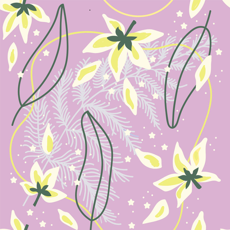 Dandelion - Baby Pink - Floral Printed Cotton - Bloom Flowers - Pajama Set