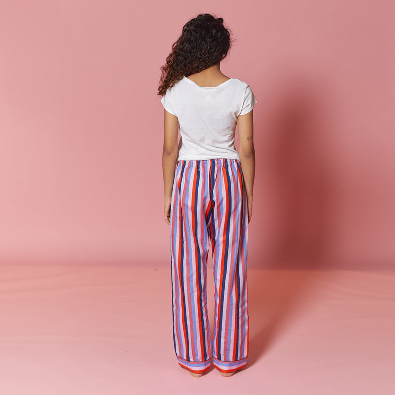 Dandelion-Berry Stripe -Cotton-Multi Stripe- Candy Stripe- Pajama