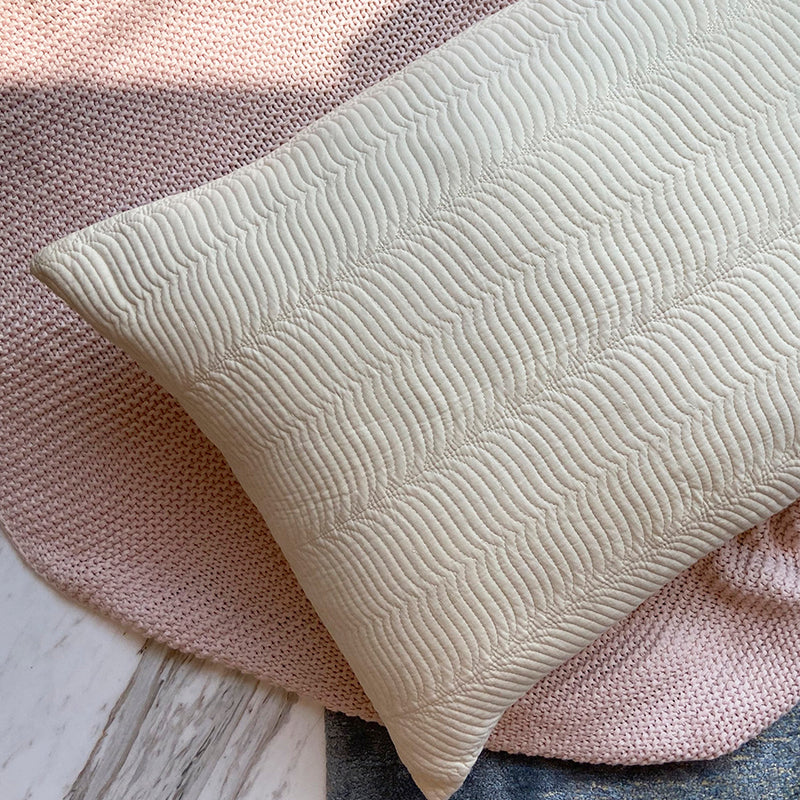 The Crosby Embroidered Pillow - Buttercup / Cream (Set of 2)