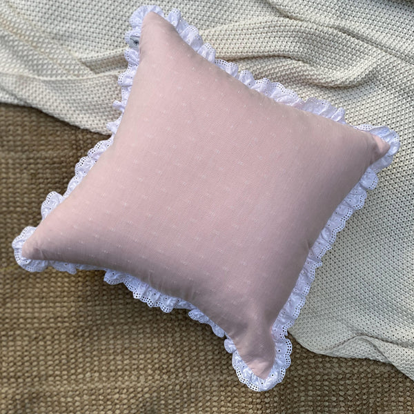 Dandelion - Light Pink-  Amaranth - Cushion-  Woven printed fabric
