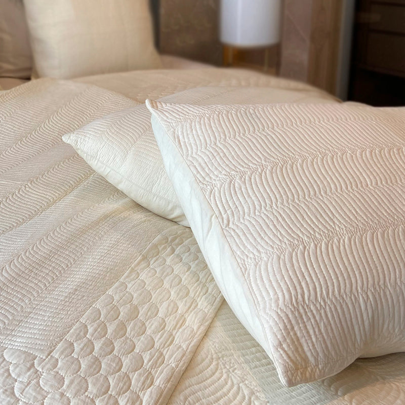The Crosby Embroidered Pillow - Buttercup / Cream (Set of 2)