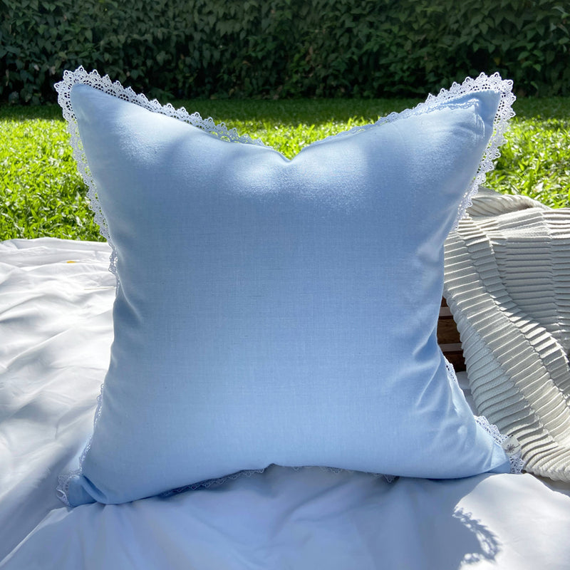 Dandelion -Cornflower - Cushion- Linen fabric