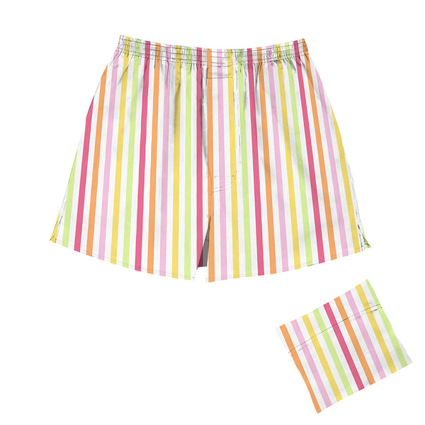 Dandelion-Pastel Multicolour -Cotton-Multi Stripe- Candy Stripe- Boxers