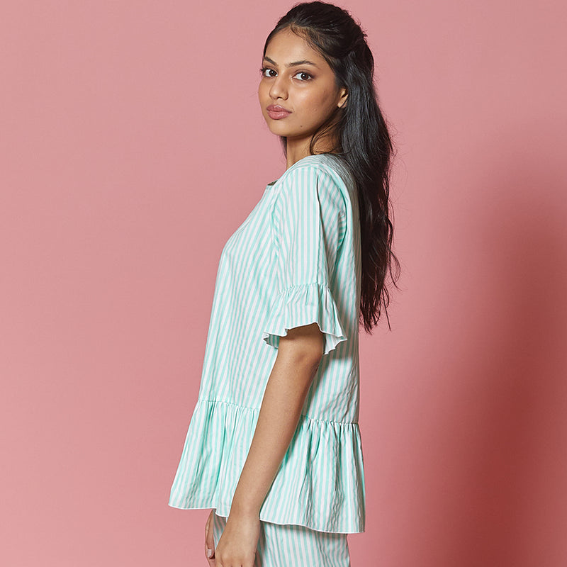 Dandelion-Mint- Stripes-Candy Stripes- Pajamas Sets