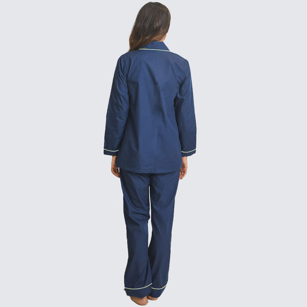 Cloud & Rainbow Cotton Notched Collar Pyjama Set