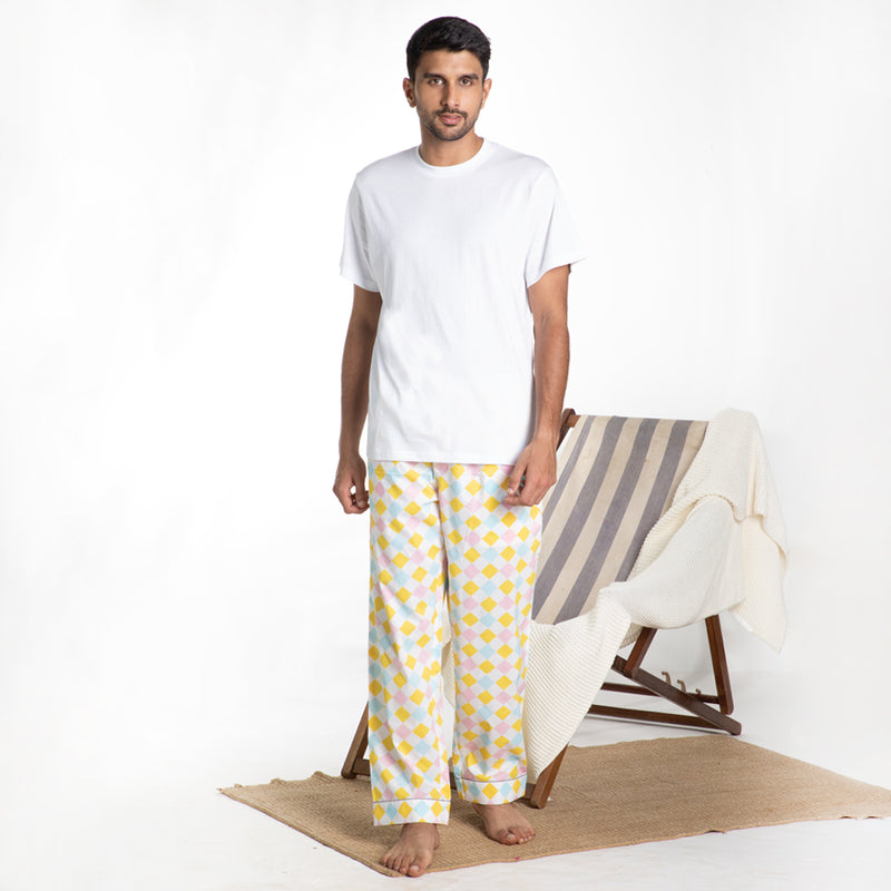 Breezeblock T-shirt & Cotton Pyjama for Men's