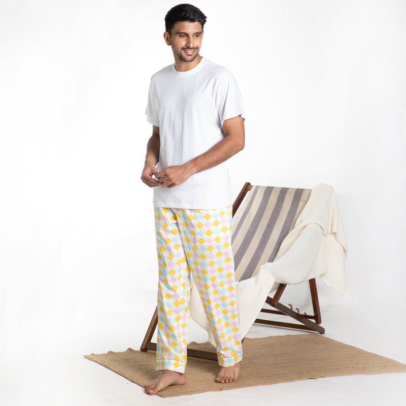 Breezeblock T-shirt & Cotton Pyjama for Men's