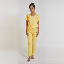 Dandelion - Cotton Knit - Yellow - T-shirt & Joggers