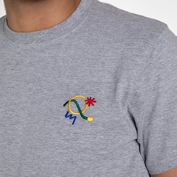Splotch Embroidered T-shirt & Cotton Pyjama for Men's