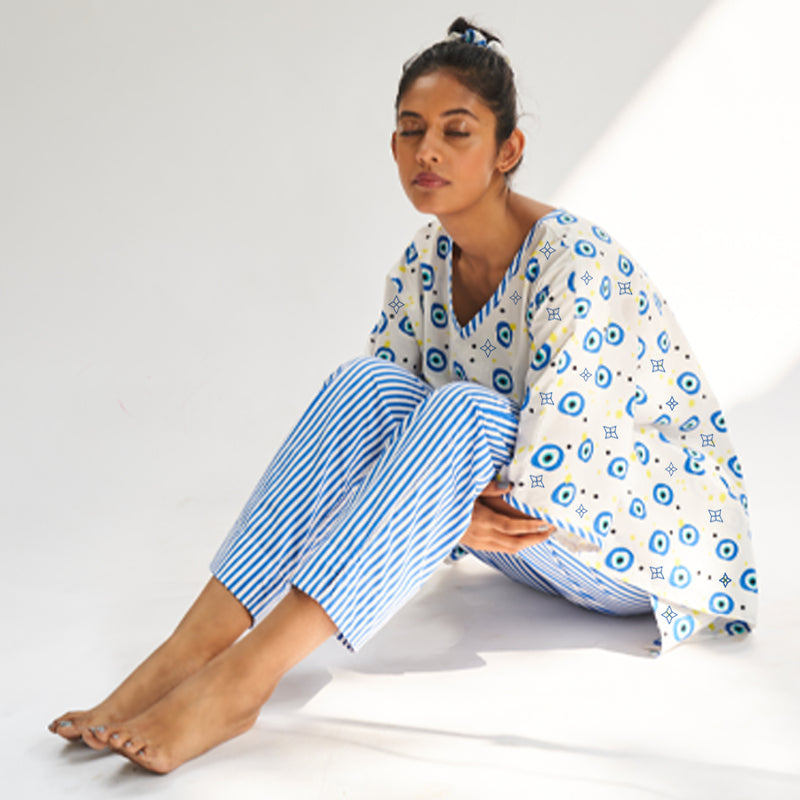 All Eyes on Me Kaftan & Pyjama Set