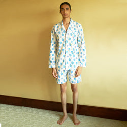 All Eyes on Me Cotton Notched Shorts Set