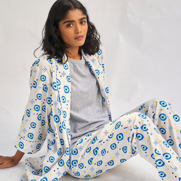 All Eyes on Me Cotton Classic Robe