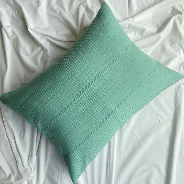 The Elliot Embroidered Pillow - Sea Foam (Set of 2)