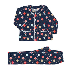 Baubles Cotton Henley Neck Pyjama Set