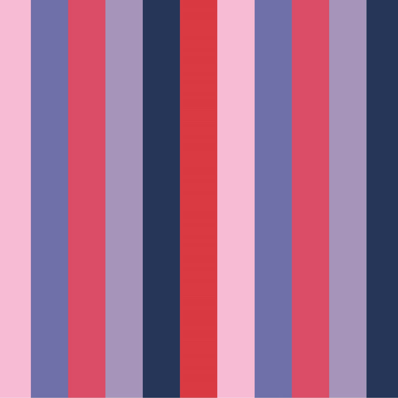 Dandelion-Berry Stripe -Cotton-Multi Stripe- Candy Stripe- Pajama