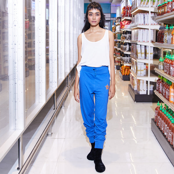 Dandelion - Cotton Knit - Blue - Jogger