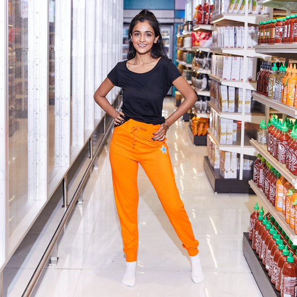 Dandelion - Cotton Knit - Orange - Joggers