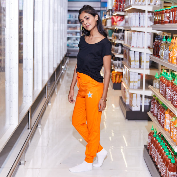 Dandelion - Cotton Knit - Orange - Joggers