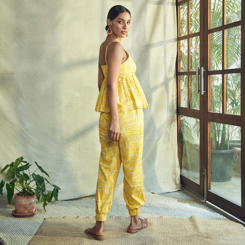 Elira Peplum Top & Joggers Co-ord Set