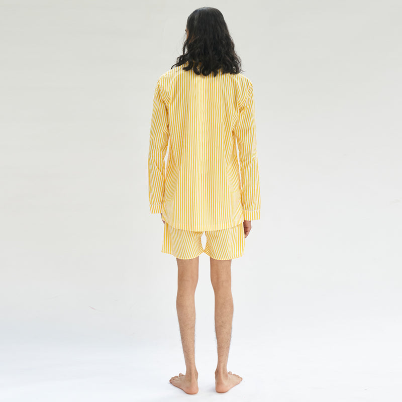 Sunray Soiree Cotton Notched Shorts Set