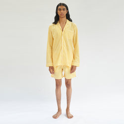 Sunray Soiree Cotton Notched Shorts Set